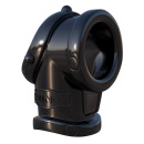 Pierścień penisa z rozciągaczem jąder Cock Pipe TPR 8,3 cm - 2