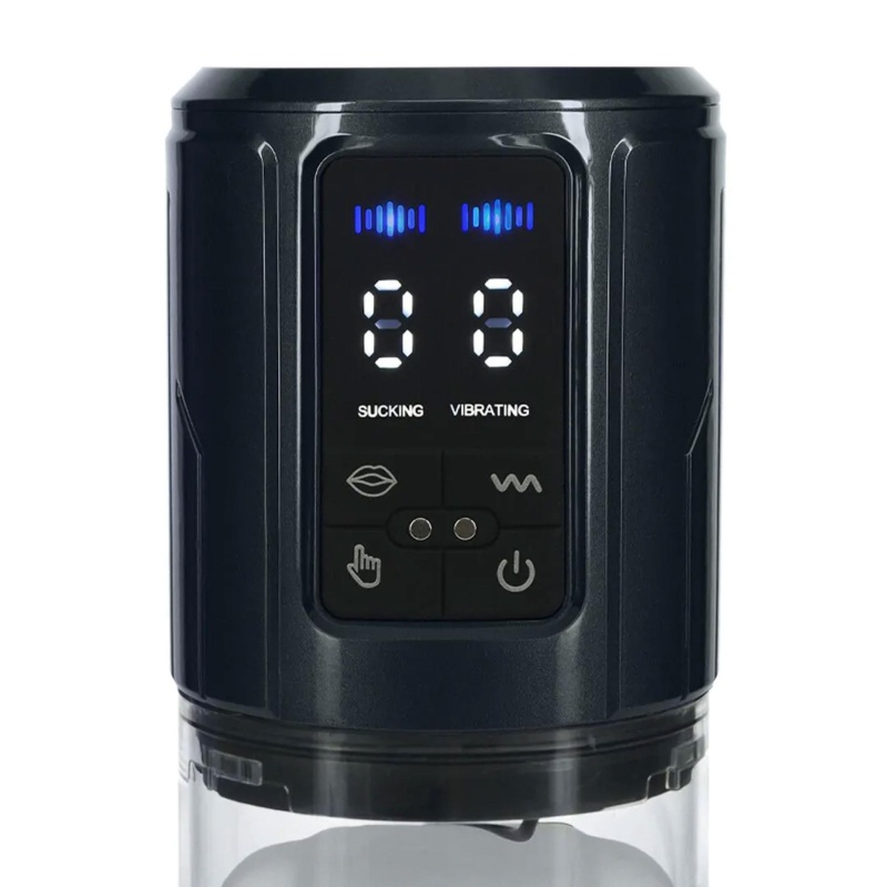 UltraLift - Automatic Waterproof Masturbator Pump - Gun Metal - 6