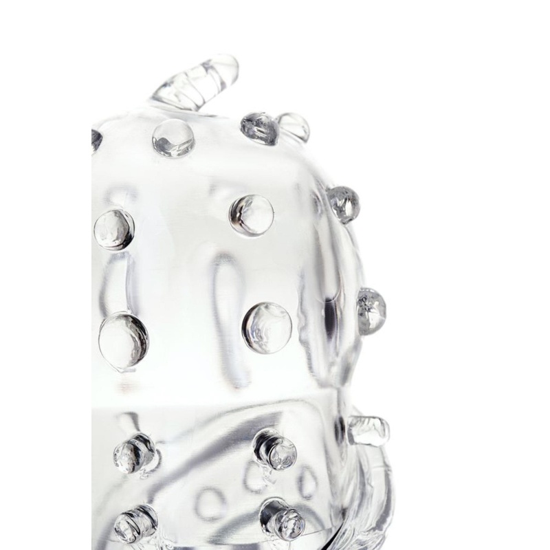 Nakładka na penisa Penis Sleeve z elastycznego TPR, przezroczysta, 15,3 cm - 6