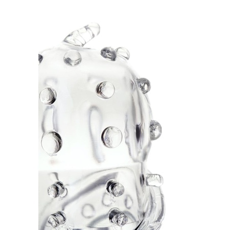 Nakładka na penisa Penis Sleeve z elastycznego TPR, przezroczysta, 15,3 cm - 6
