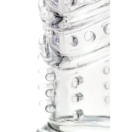 Nakładka na penisa Penis Sleeve z elastycznego TPR, przezroczysta, 15,3 cm - 7