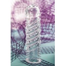 Nakładka na penisa Penis Sleeve z elastycznego TPR, przezroczysta, 15,3 cm - 10