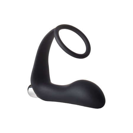 Korek analny wibracyjny FantASStic z pierścieniem na penisa - 10 prędkości, 12 cm - 2