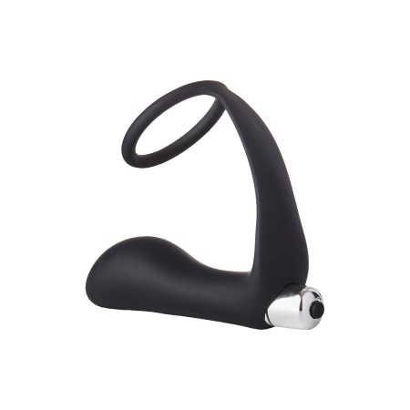 Korek analny wibracyjny FantASStic z pierścieniem na penisa - 10 prędkości, 12 cm - 3