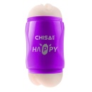 Masturbator Happy Cup Pussy & Ass - dwukanałowy, T-Skin + ABS, 19 cm, średnica 7,5 cm - 3
