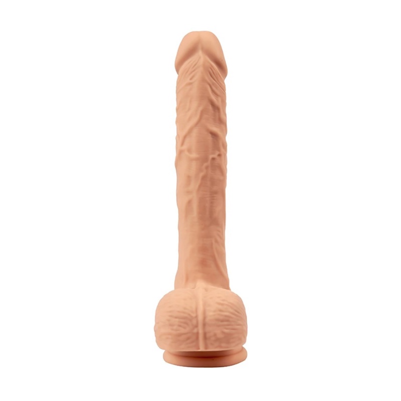 Dildo wibrujące z funkcją posuwistą Zeus Better Than Real - silikon ultra soft, 21 cm (+3 cm) - 5