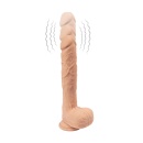 Dildo wibrujące z funkcją posuwistą Zeus Better Than Real - silikon ultra soft, 21 cm (+3 cm) - 6