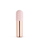 Wibrator Le Wand Bullet Rose Gold - metalowy korpus z silikonową osłoną, 7,9 × 2,35 cm - 2