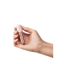 Wibrator Le Wand Bullet Rose Gold - metalowy korpus z silikonową osłoną, 7,9 × 2,35 cm - 3
