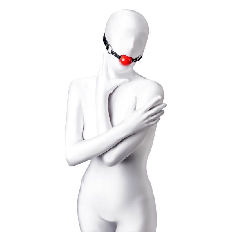 Anonymo gag, TPR, red, 64 cm - 1