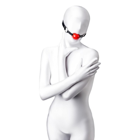 Anonymo gag, TPR, red, 64 cm - 1