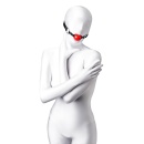 Anonymo gag, TPR, red, 64 cm - 1