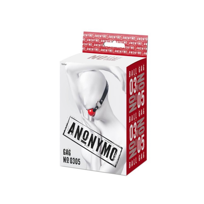 Anonymo gag, TPR, red, 64 cm - 8