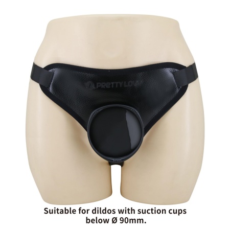 Silikonowe dildo Fogg 4.7" z uprzężą i przyssawką - 21,8 cm - 4