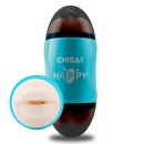 Happy Cup Mouth & Ass Masturbator - dwukanałowy masturbator oralno-analny, T-Skin + ABS, długość 19 cm, średnica 7,5 cm - 5