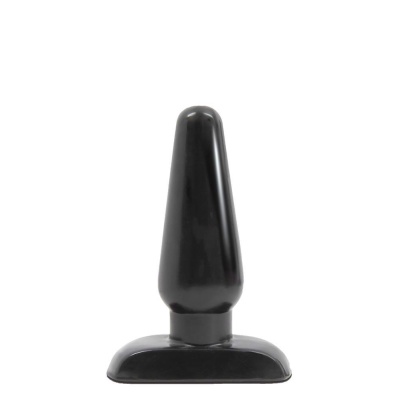 Stożkowy korek analny Basic Anal Plug Medium - długość wsuwana 10,8 cm, szerokość 3,8 cm - 1 2