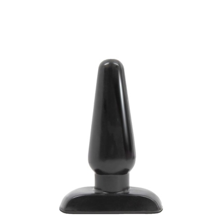 Stożkowy korek analny Basic Anal Plug Medium - długość wsuwana 10,8 cm, szerokość 3,8 cm - 2