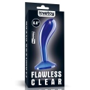 Stymulator Prostaty Flawless Clear 6.0" (15,2 cm) – Przezroczysty Niebieski - 1