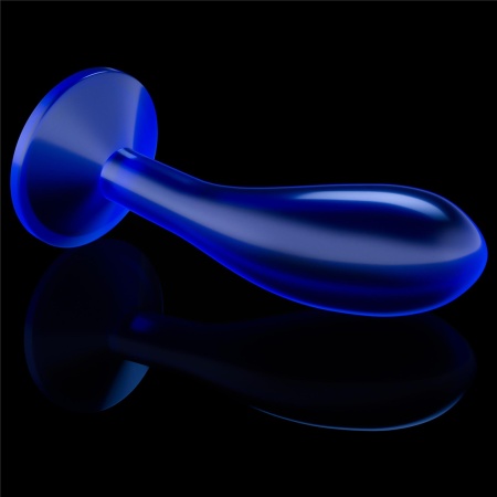 Stymulator Prostaty Flawless Clear 6.0" (15,2 cm) – Przezroczysty Niebieski - 5