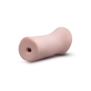Masturbator Ashlynn Beige - TPE X5® Plus, żebrowany kanał, otwarta konstrukcja, 12,7 cm - 3