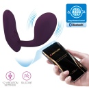 Wibrator Baird Purple z 12 trybami wibracji i aplikacją - 20 cm - 2