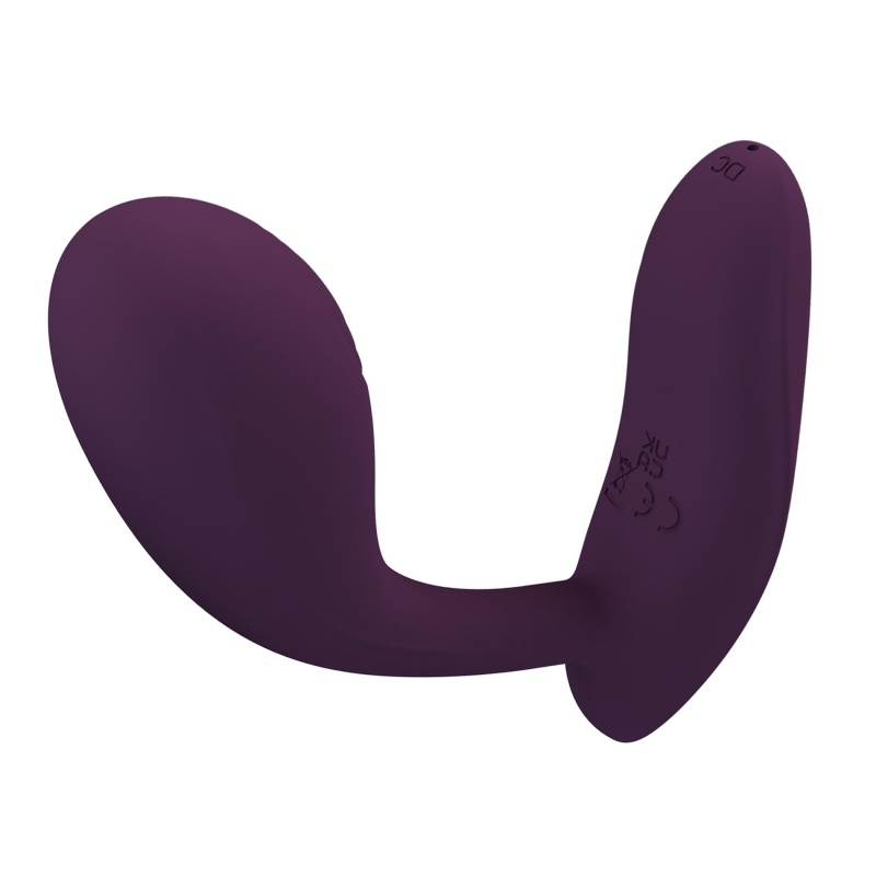 Wibrator Baird Purple z 12 trybami wibracji i aplikacją - 20 cm - 3