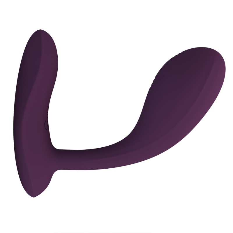 Wibrator Baird Purple z 12 trybami wibracji i aplikacją - 20 cm - 4