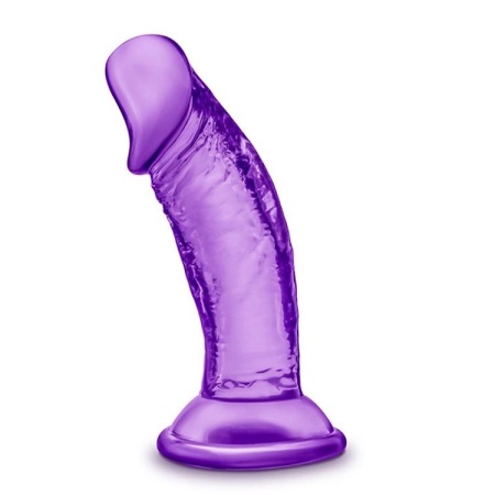 Dildo Sweet N Small z przyssawką, fioletowe, 10,2 cm - 2