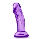 Dildo Sweet N Small z przyssawką, fioletowe, 10,2 cm - 4