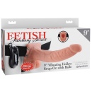 Wibrator wydrążony nakładany na penisa 9inch Vibr.Holl – regulowany strap-on z wibracją, 24 cm - 1