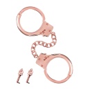Menottes pour poignets en métal or rose - 1