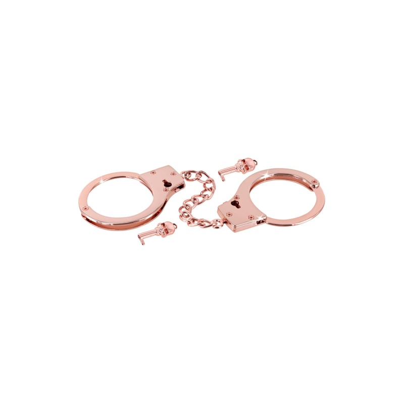 Menottes pour poignets en métal or rose - 4
