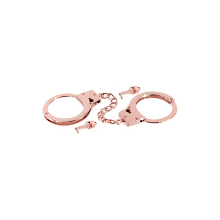 Menottes pour poignets en métal or rose - 4