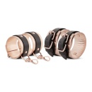 Zestaw pasów pod materac Under-Mattress Restraint Set Black - 4 w pełni regulowane taśmy, wyściełane mankiety, metalowe pierście - 4