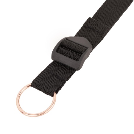 Zestaw pasów pod materac Under-Mattress Restraint Set Black - 4 w pełni regulowane taśmy, wyściełane mankiety, metalowe pierście - 5