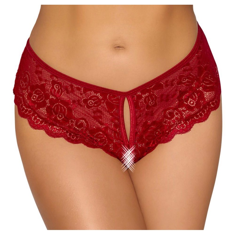 Crotchless panty red XL - 2