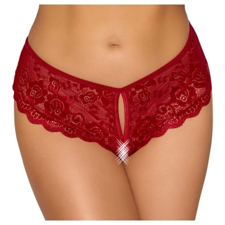 Crotchless panty red XL - 2