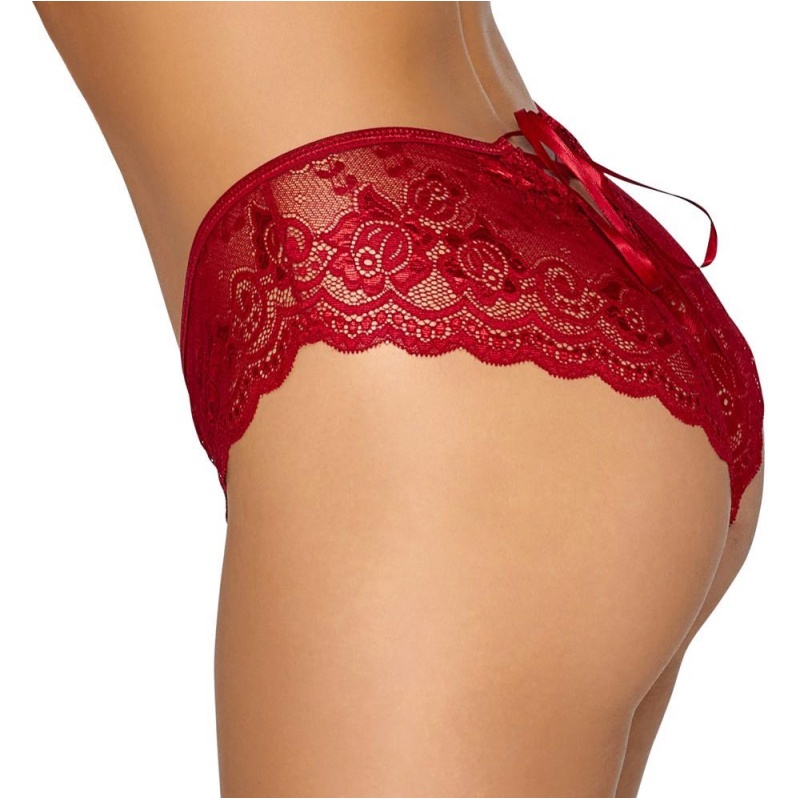 Crotchless panty red XL - 3