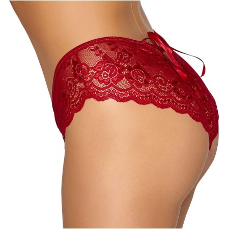 Crotchless panty red XL - 3