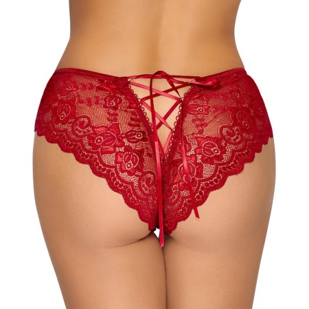 Crotchless panty red XL - 4