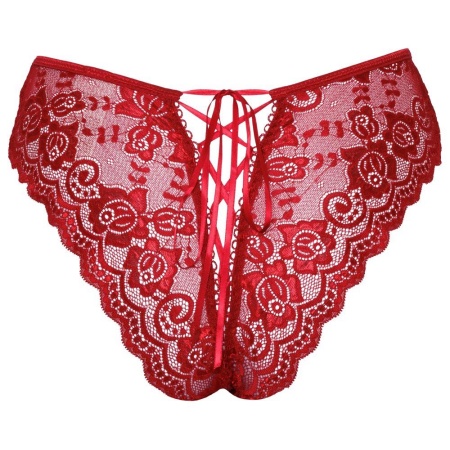 Crotchless panty red XL - 6