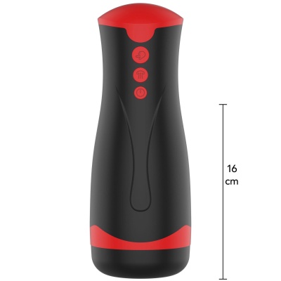 Masturbator Vibrating&Squeeze Black - 1