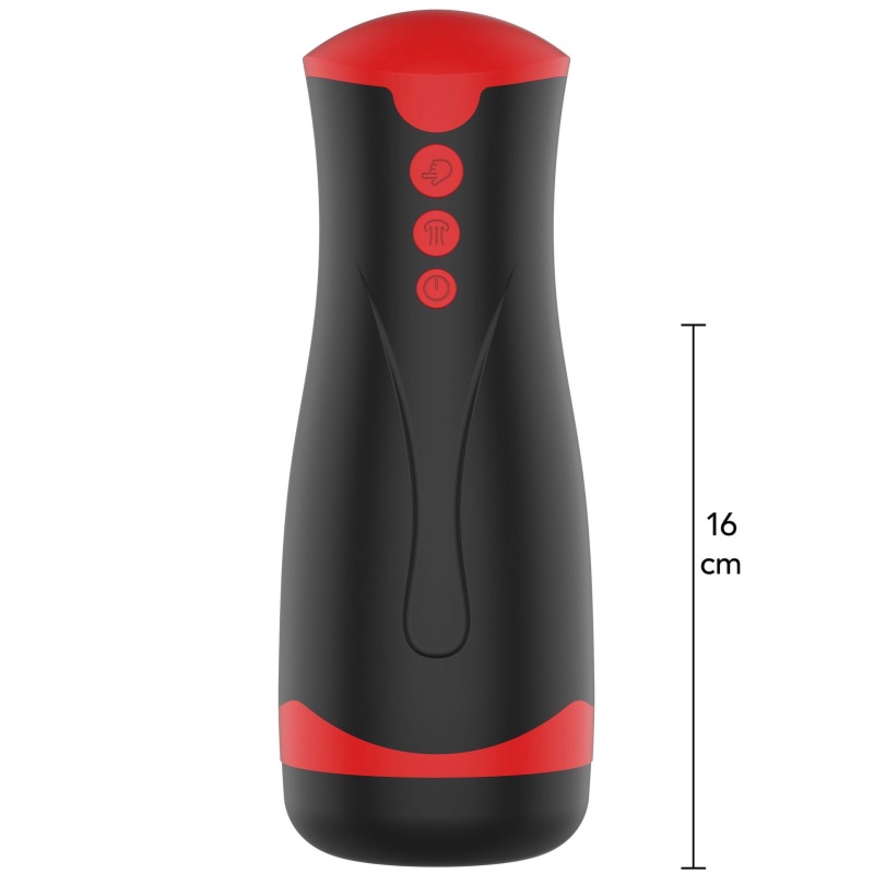 Masturbator Vibrating&Squeeze Black - 1