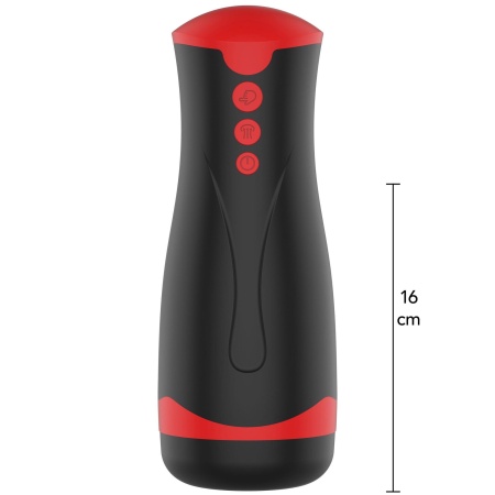 Masturbator Vibrating&Squeeze Black - 1