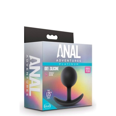 Zatyczka analna Vibra Plug z ruchomym obciążnikiem wewnętrznym, 8,9 cm - 1
