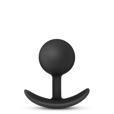 Zatyczka analna Vibra Plug z ruchomym obciążnikiem wewnętrznym, 8,9 cm - 1 2
