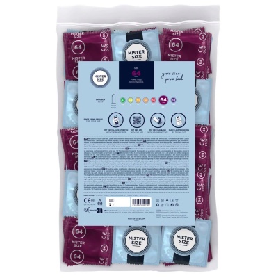 Mister Size 64mm pack of 100 - 1 2