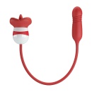 Wibrator Ashlynn w kształcie ust z funkcją lizania i wibracji - 10,5 cm - 2