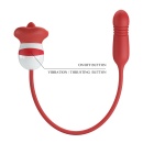 Wibrator Ashlynn w kształcie ust z funkcją lizania i wibracji - 10,5 cm - 4