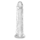Dildo King Cock Clear 8 – realistyczny żołądź i żyłkowanie, podstawa ssąca, TPE, 21,8 cm - 3